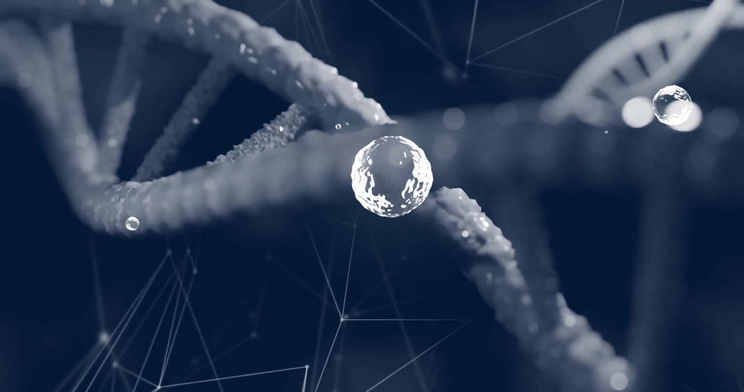 Digital Representation of DNA Strand in Scientific Context