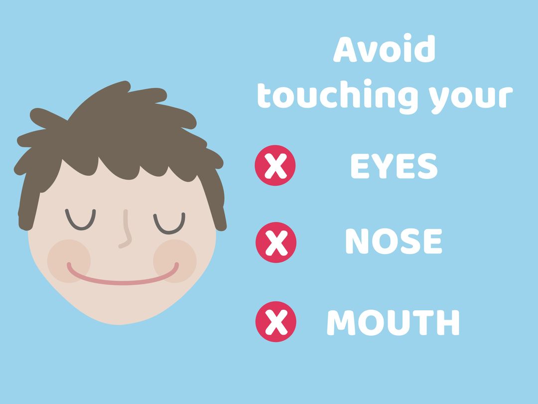 Health Safety Tips Highlighting Face Hygiene
