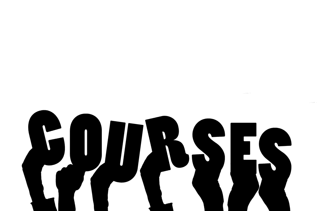 Transparent Hands Holding Courses Message Illustration