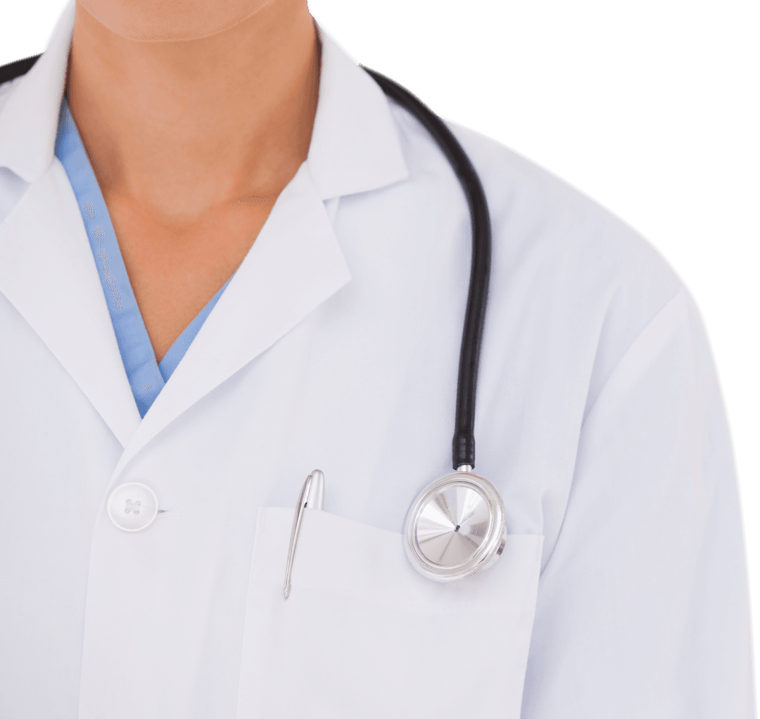 Transparent Doctor Wear Lab Coat and Listening Device