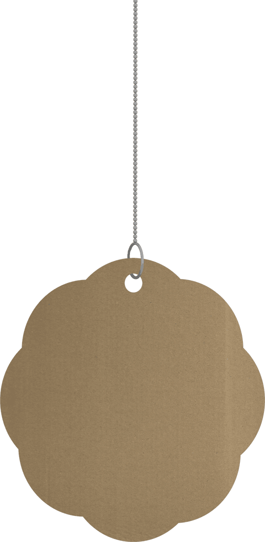 Brown Tag with Chain on Transparent Background for Easy Integration - Download Free Stock Images Pikwizard.com