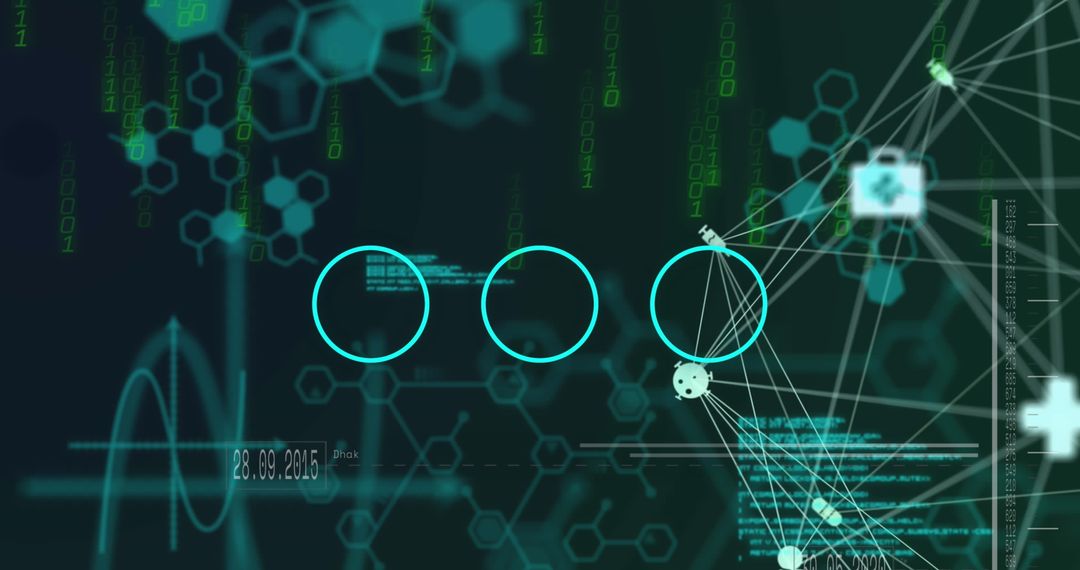 Abstract Medical Technology and Data Analysis Concept