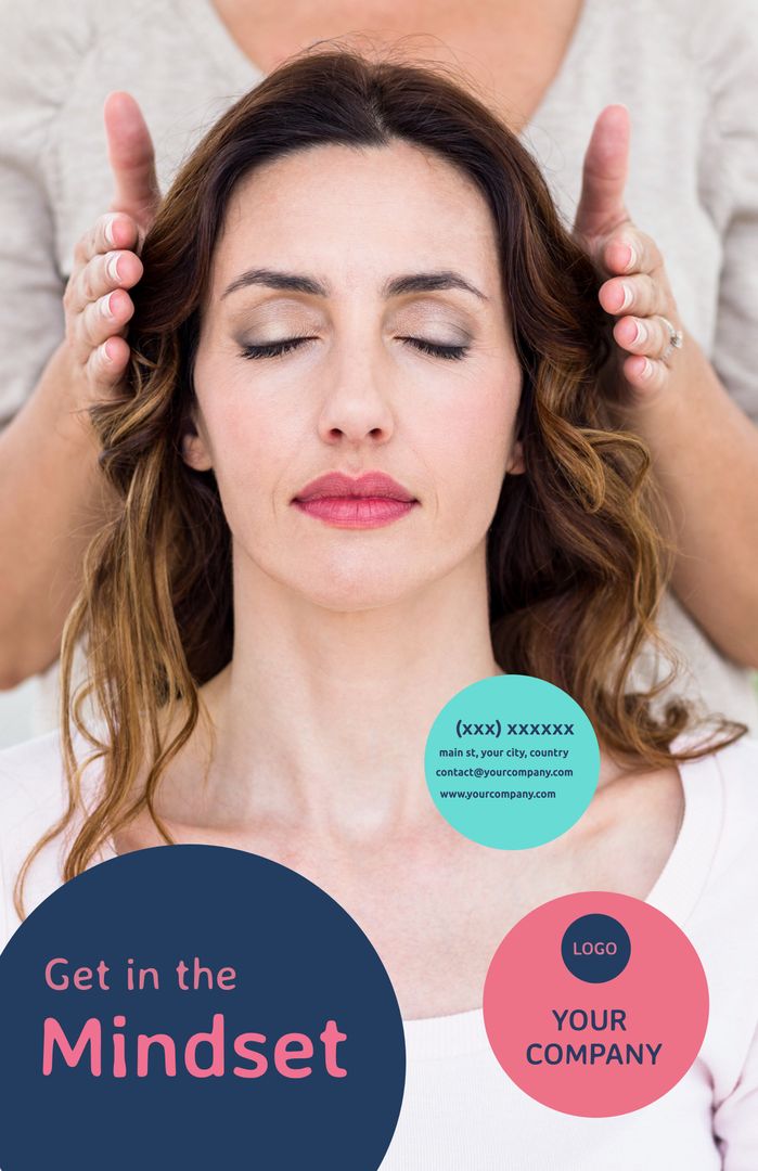 Wellness and Meditation Guidance Concept with Peaceful Woman