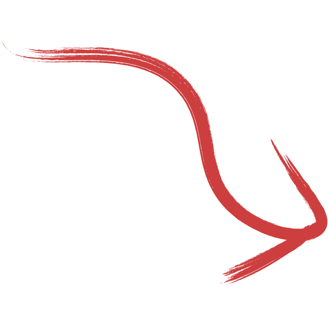 Red Curved Arrow Transparent Background Vector Illustration