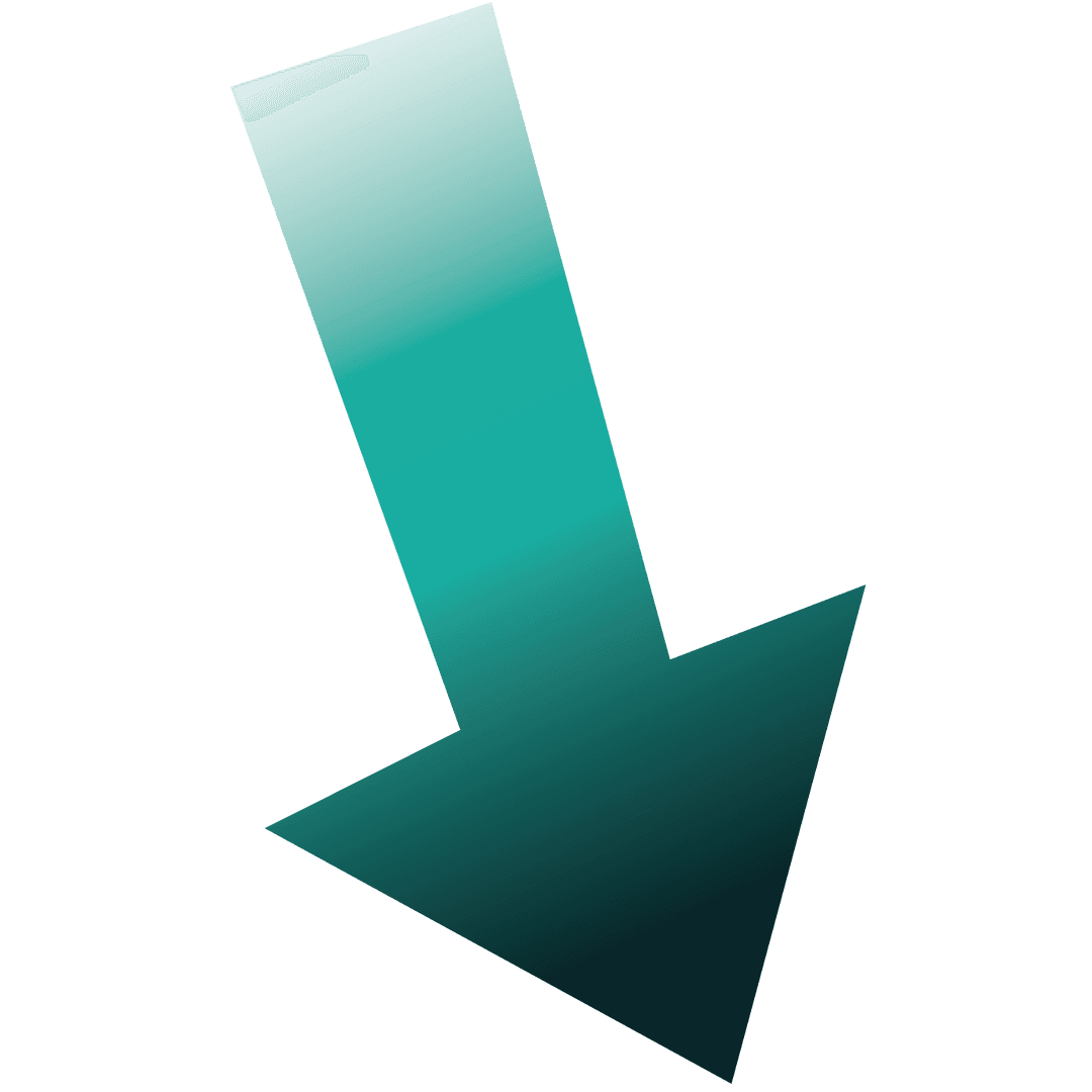 Aquamarine Arrow on Transparent Background for Versatile Use