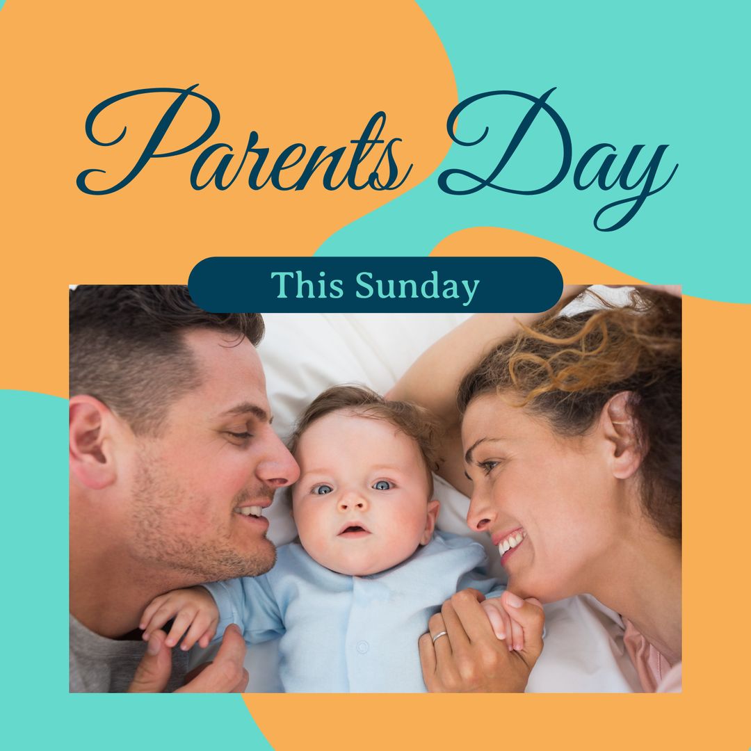 Loving Parents with Baby Celebrating Parenthood