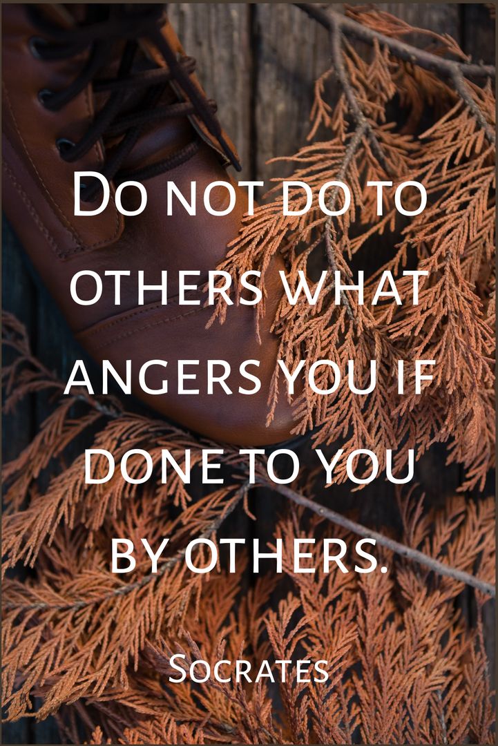 Inspirational Autumn Quote with Socrates Reflection