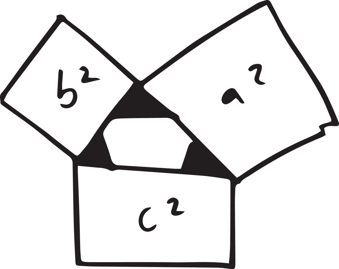 Transparent Sketch Pythagorean Theorem with Formular Block Diagram - Download Free Stock Images Pikwizard.com