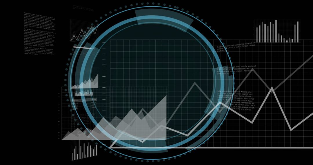 Digital Interface with Scope Analyzing Data and Graphs