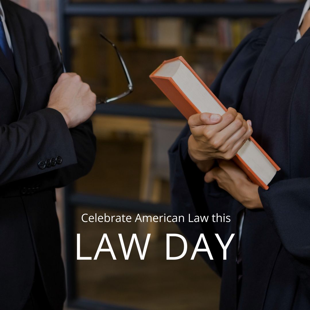 Lawyers in Discussion Celebrating Law Day with Legal Books