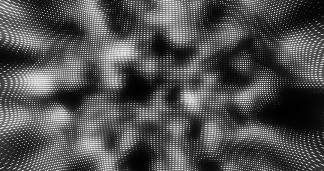 Abstract Digital Wave Grid With Dynamic Light