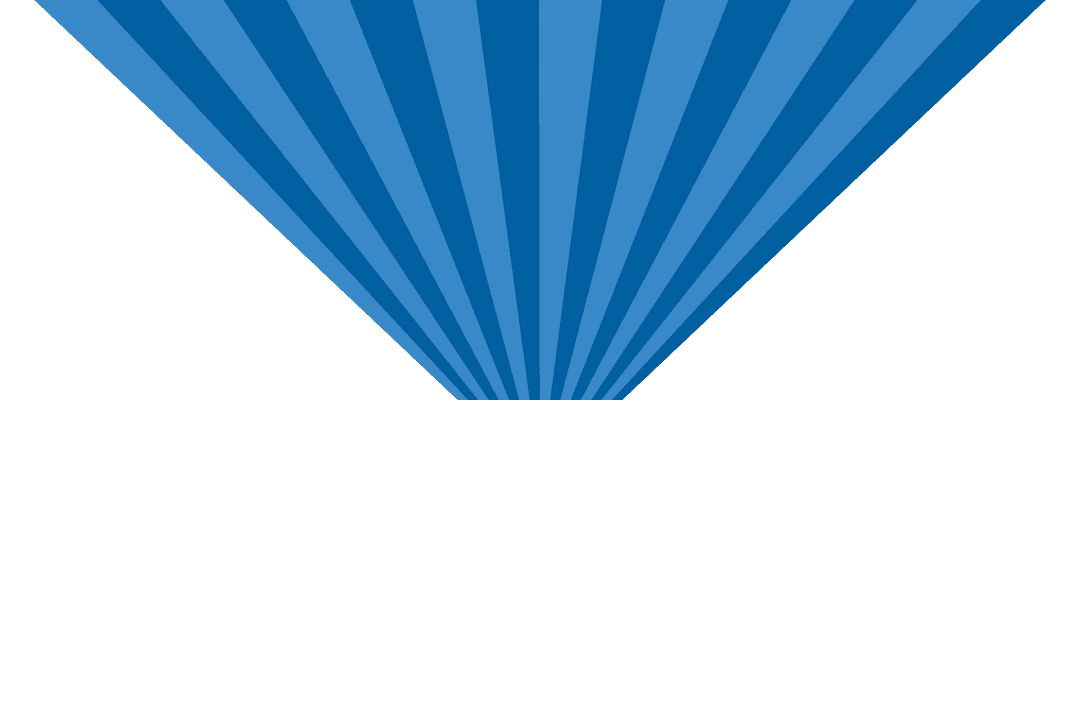 Radiating Blue Stripes Silhouette on Transparent Background for Decoration