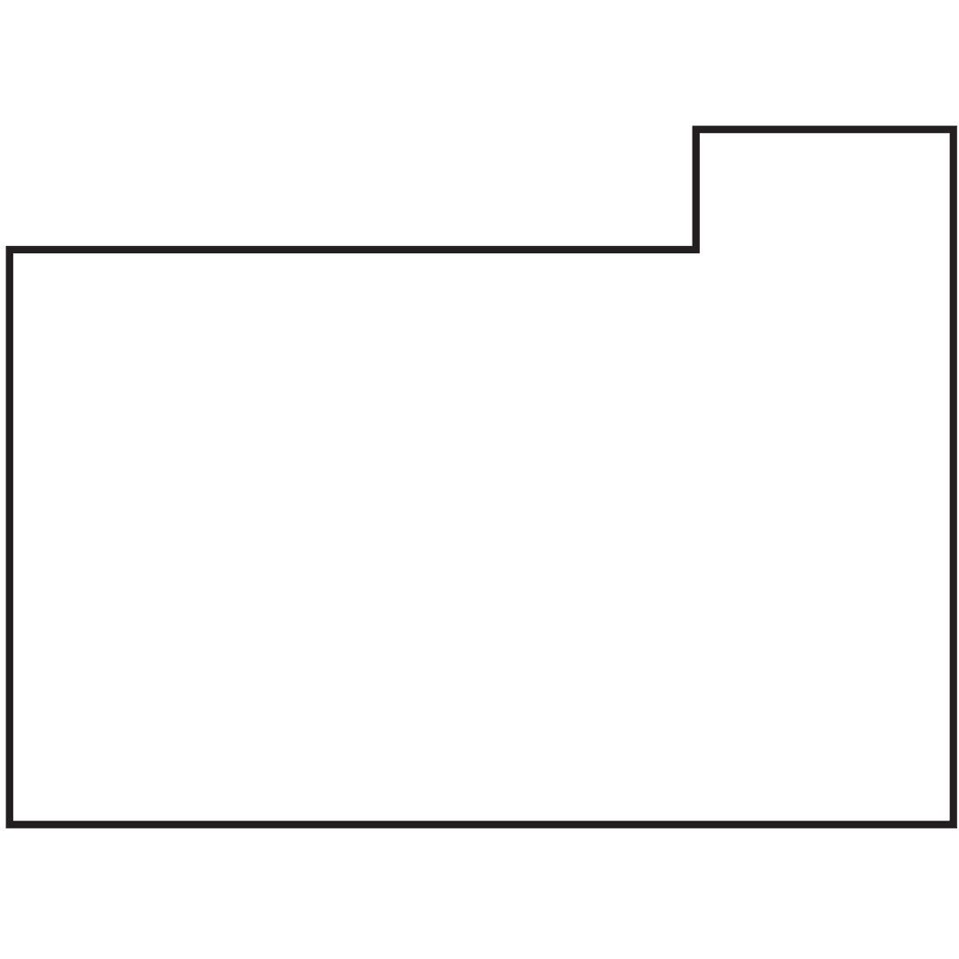 Asymmetrical White Block on Transparent Background