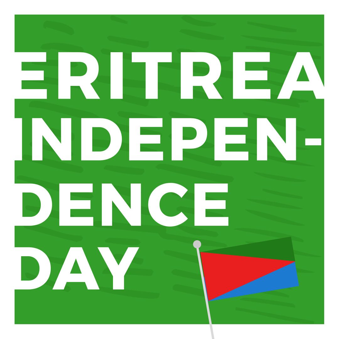 Eritrea Independence Day Celebration with National Flag