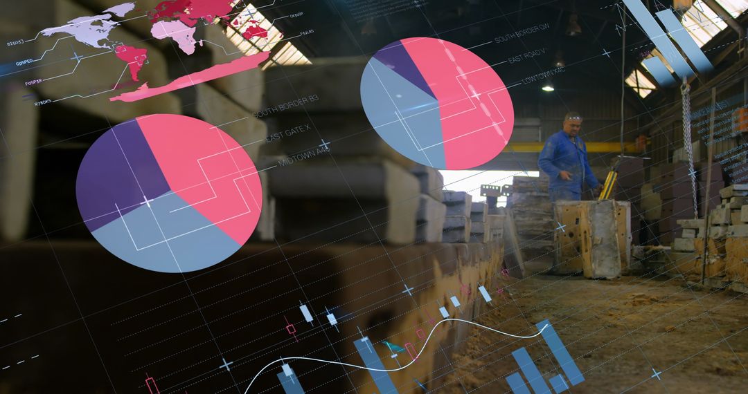 Financial Data Visualization Over Industrial Warehouse