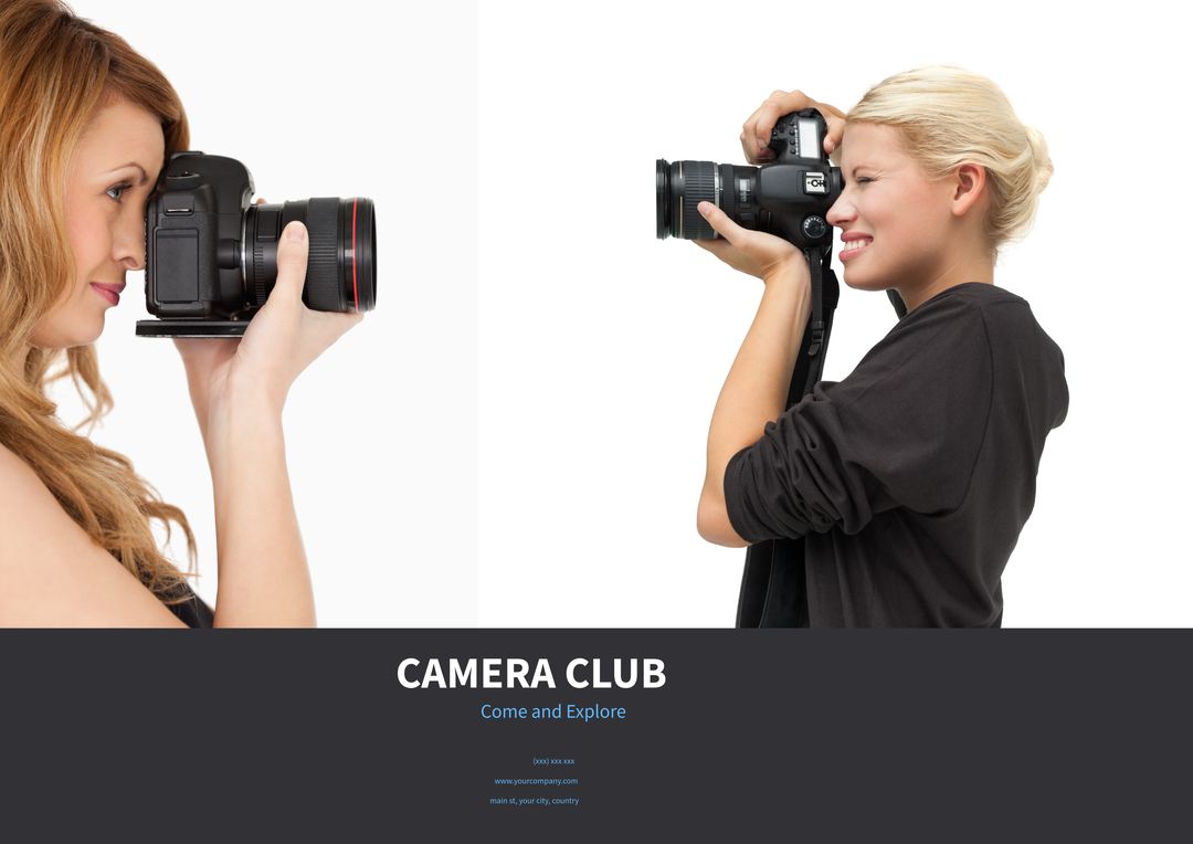 Photography Enthusiasts Capturing Moments for Camera Club