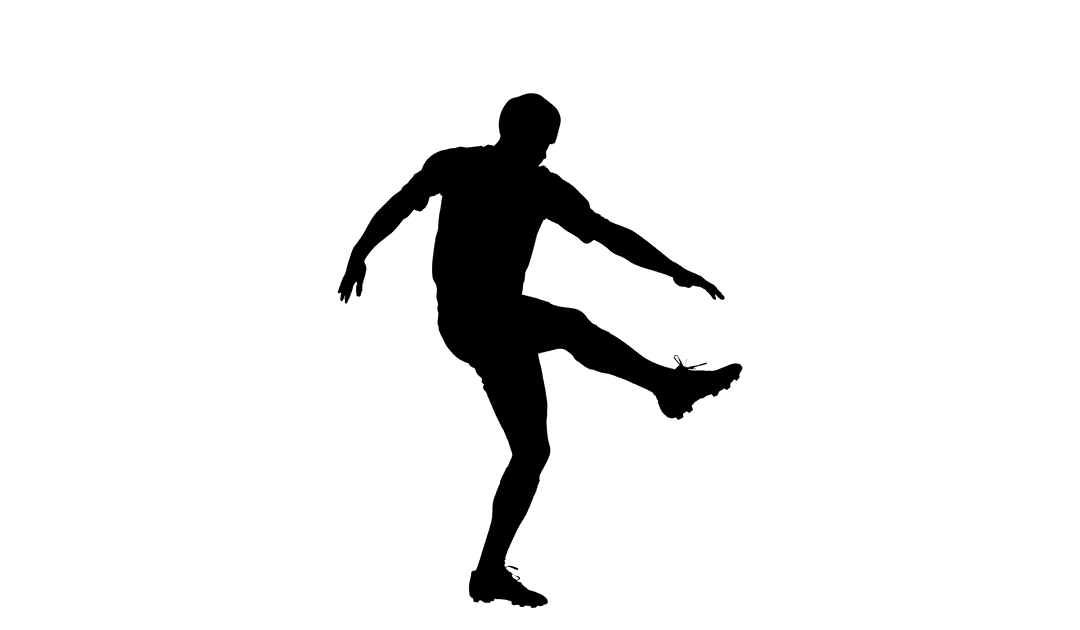 Silhouette of a Person in Motion on Transparent Background