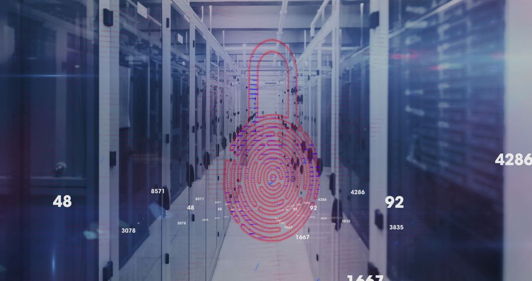 Digital Security and Data Center Concept Art