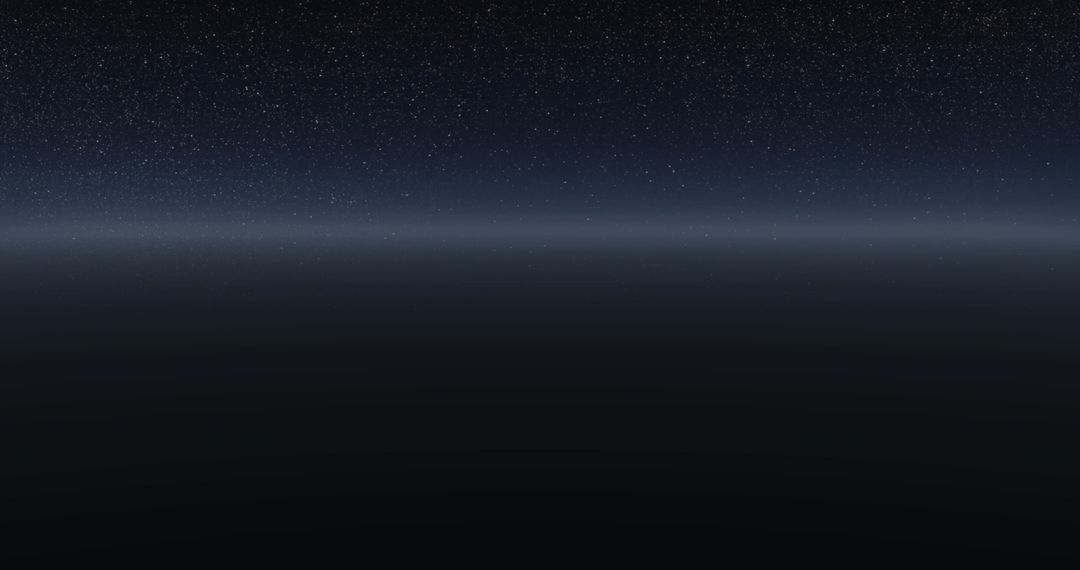 Starlit Night Sky with Transitional Light Trail