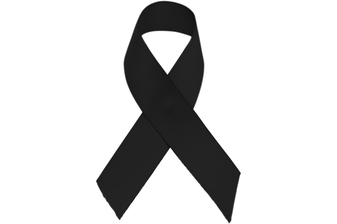 Black Ribbon PNG Illustration on Transparent Background for Mourning, Awareness, Support - Download Free Stock Images Pikwizard.com