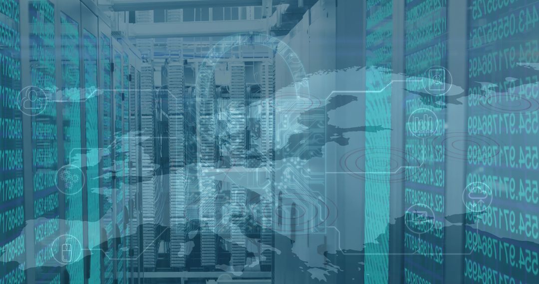 Cybersecurity and Data Encryption in Modern Server Room