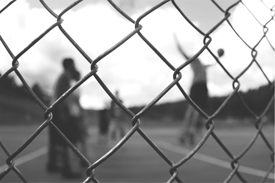 Chainlink fence basketball  - Free Images, Stock Photos and Pictures on Pikwizard.com