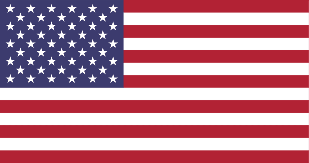 Flat US Flag Design on Transparent Background for Independence Themes