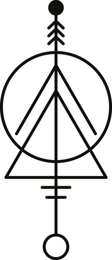 Geometric Arrow Shapes on Transparent Background Vector Illustration