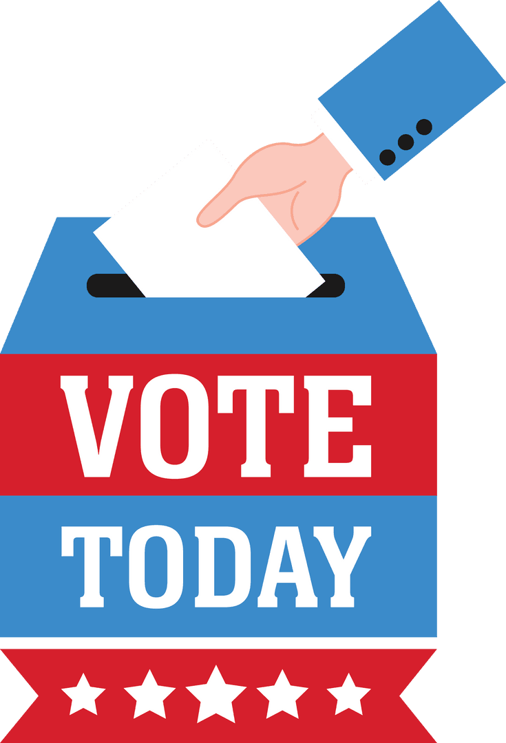 Transparent Voting Design with Hand Placing Ballot into Box