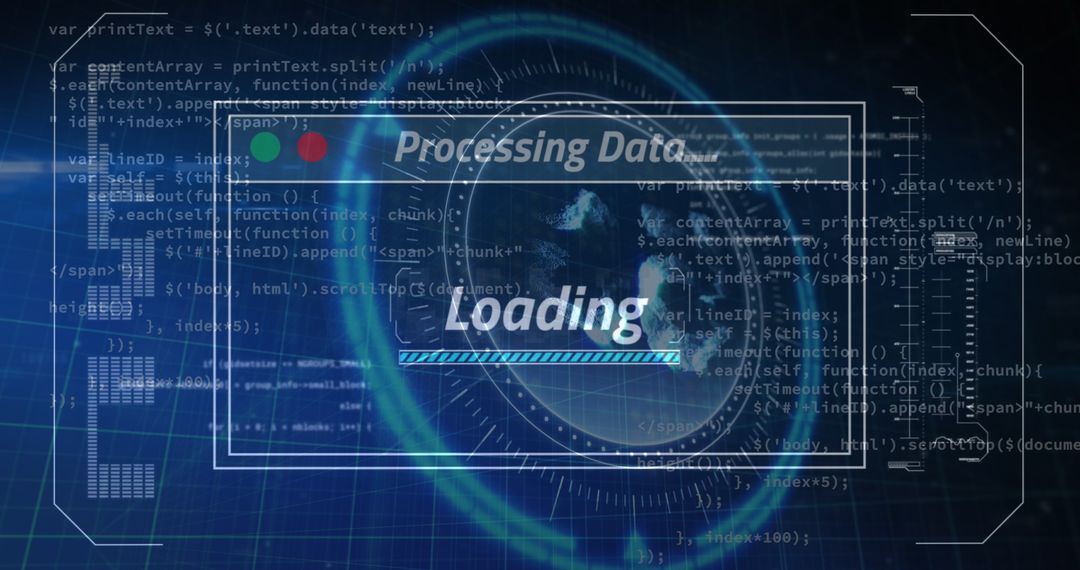 Digital Data Processing with Global Interaction Concept