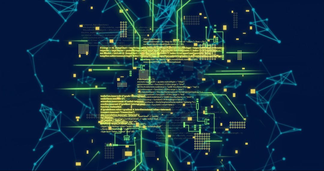 Futuristic AI and Data Network Connection Visual