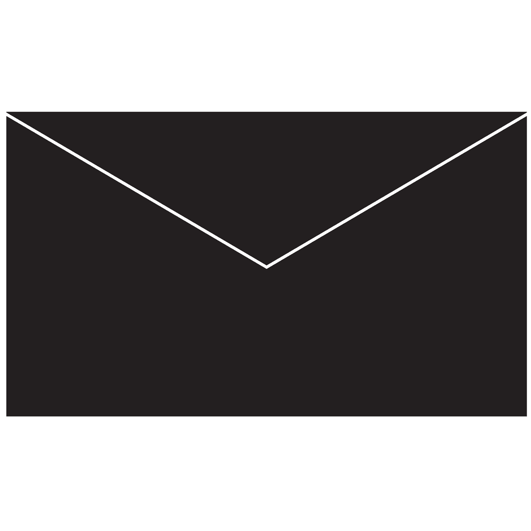 Black Envelope Icon Transparent Background Communication