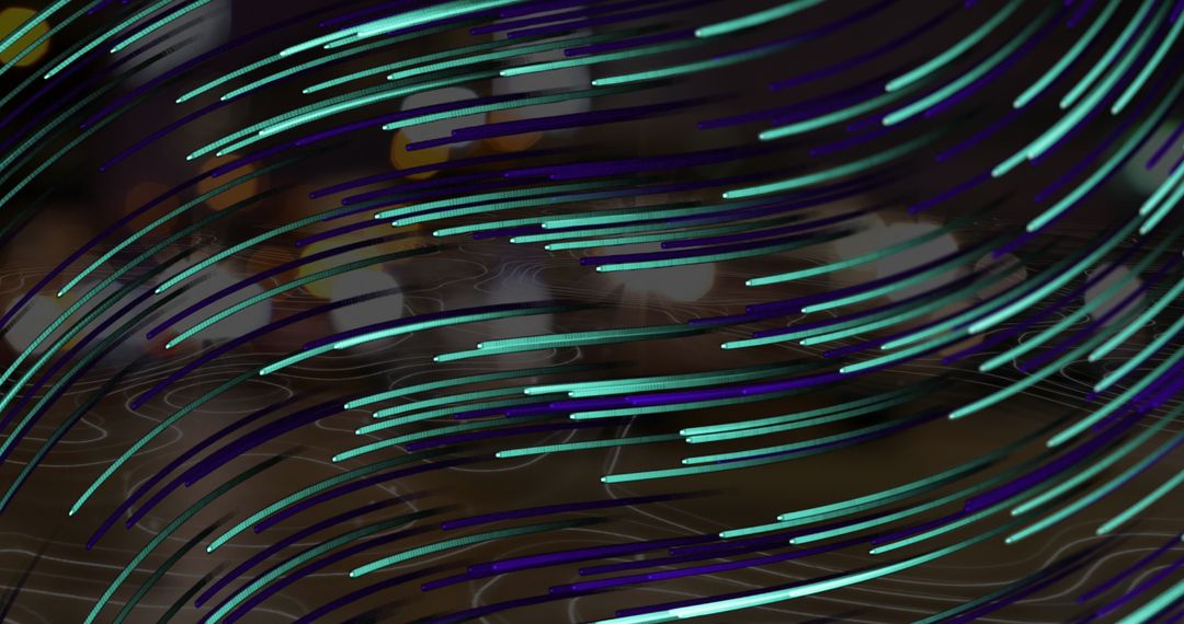 Abstract Digital Connections with Dynamic Line Patterns