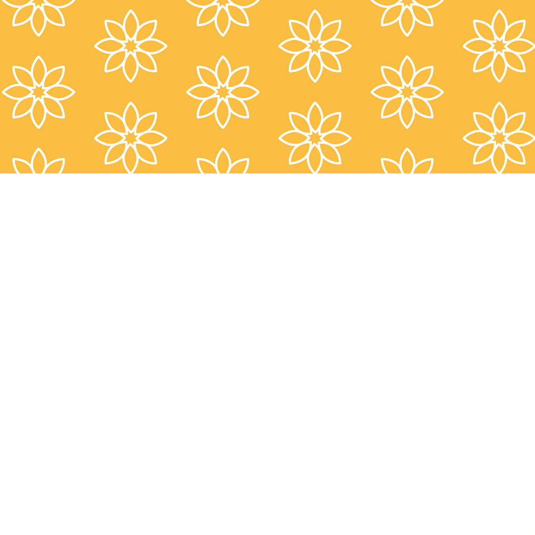 Transparent Yellow and White Repeated Flower Pattern