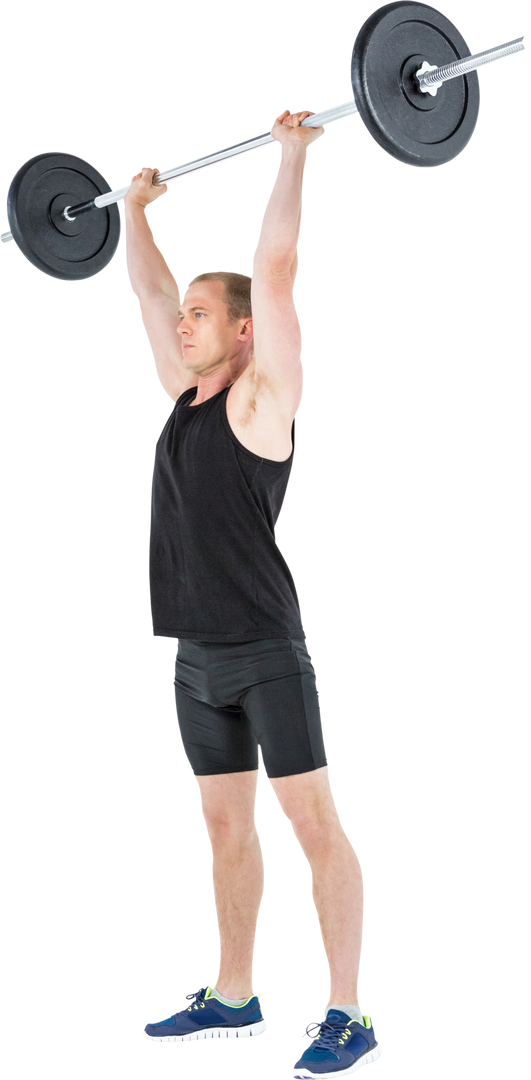 Transparent Background of Man Lifting Heavy Barbell Weights - Download Free Stock Images Pikwizard.com