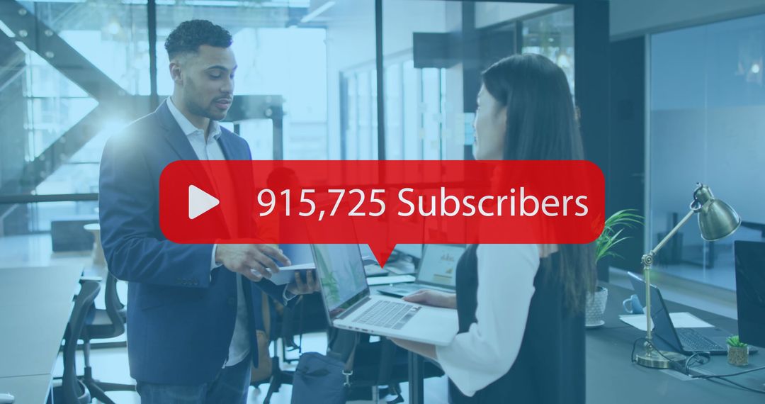 Professionals Collaborating on Digital Media Strategy