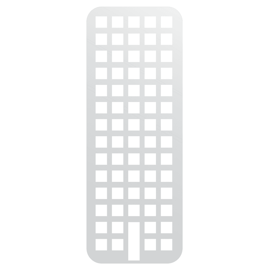 Abstract Geometric Building Shape on Transparent Background