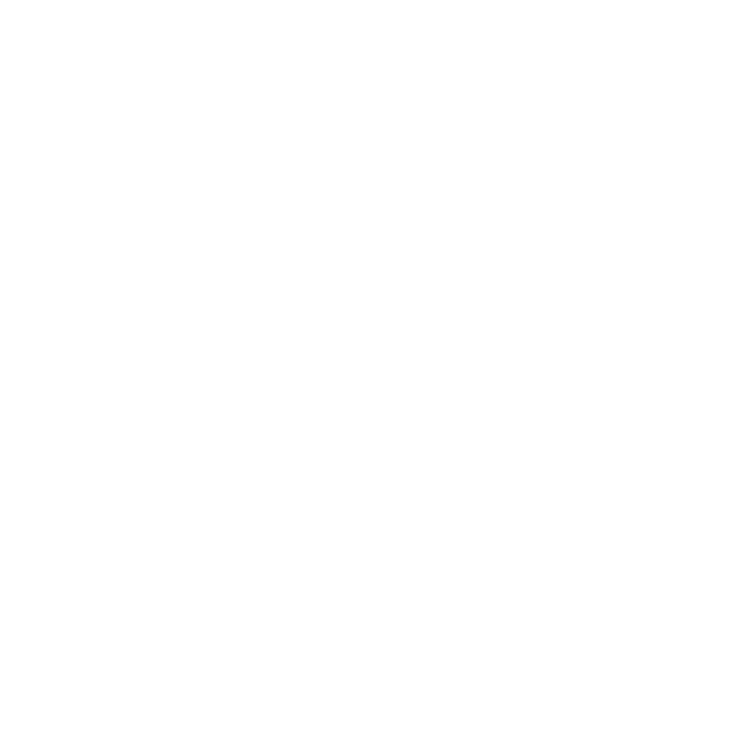 Stylized White Arrow Shape on Transparent Background