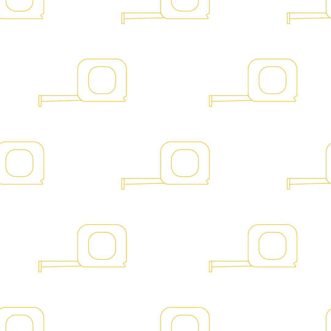 Seamless Transparent Tape Measure Pattern on Black Background