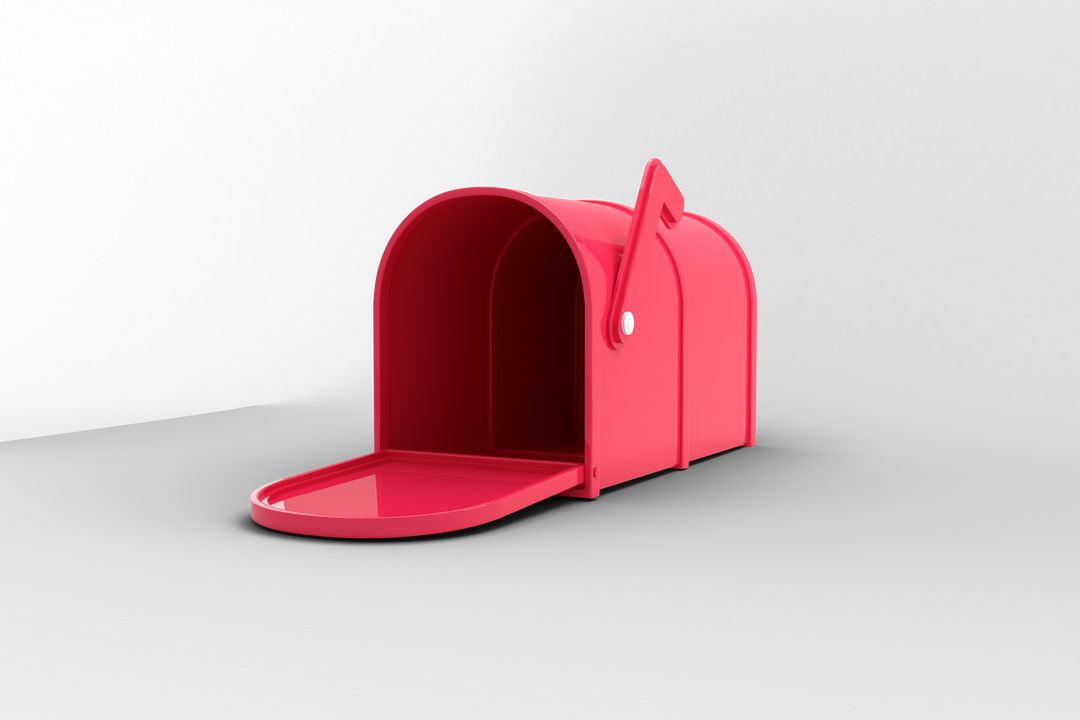 Pink Mailbox with Open Door on Transparent Background - Download Free Stock Images Pikwizard.com