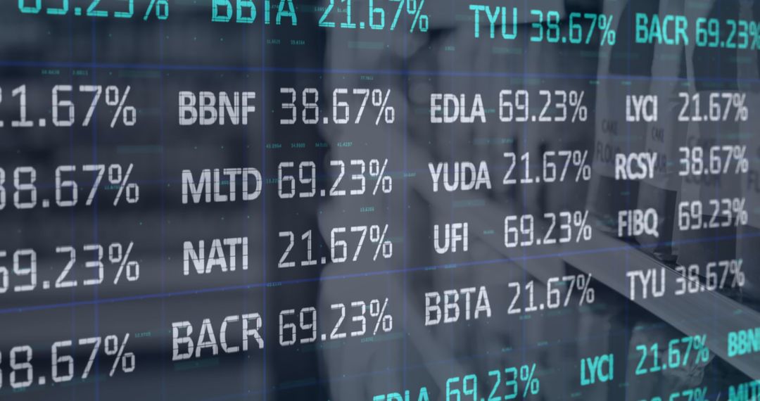 Financial Data Overlay on Shopping Mall Interiors