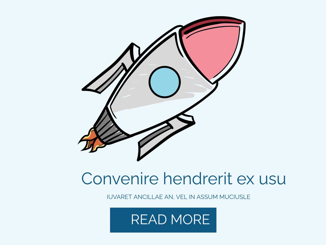 Rocket Graphic Illustration Symbolizing Innovation and Progress