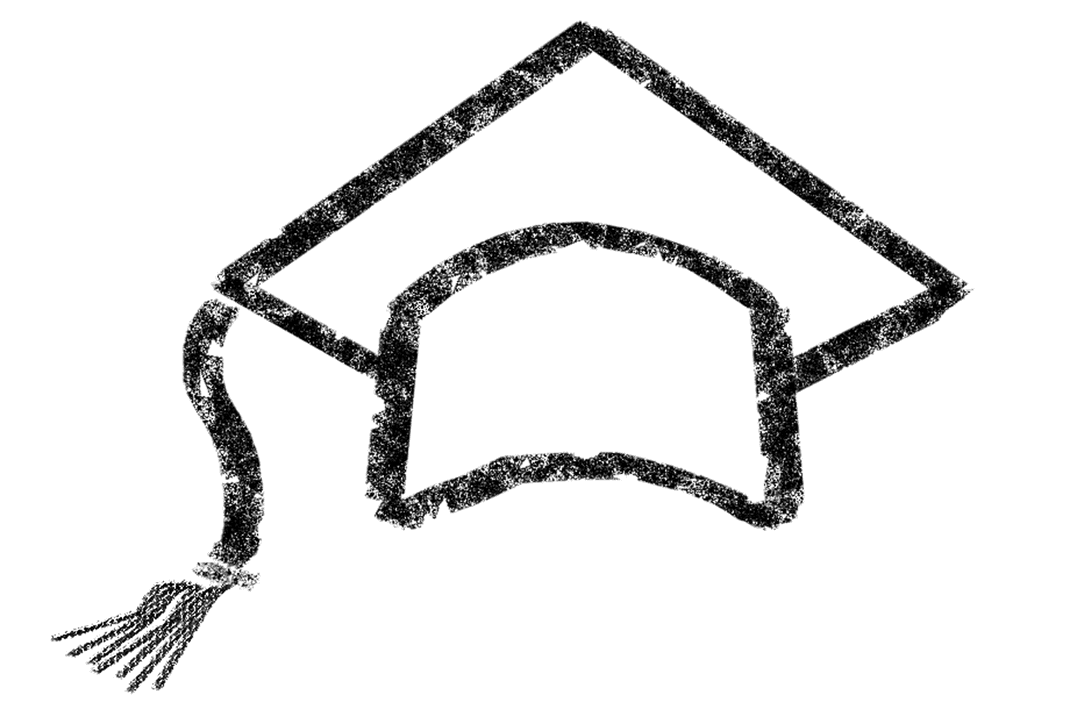 Digital PNG Illustration of Graduation Cap on Transparent Background