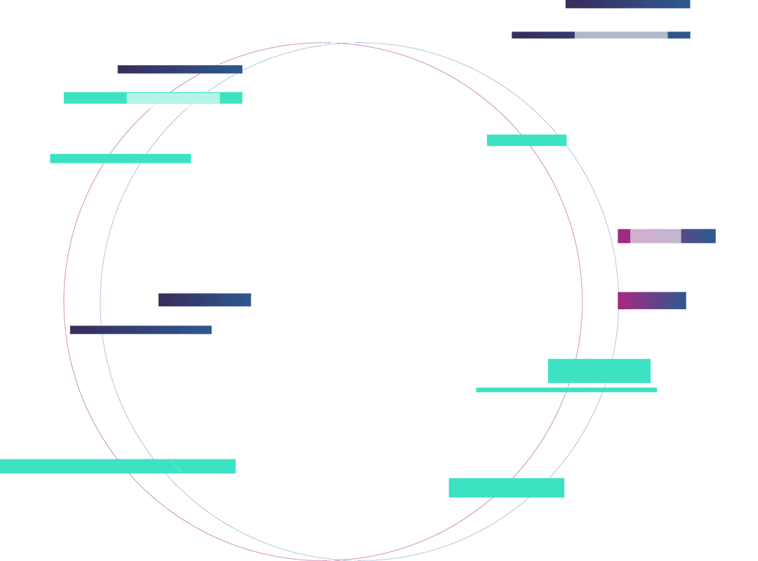 Transparent Abstract Glitch Circle Modern Technology Interface