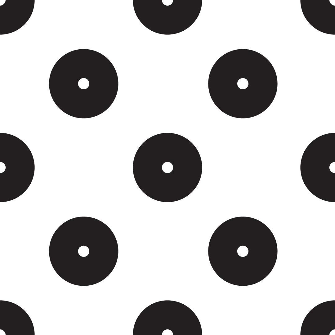 Pattern of Black Circles on Transparent Background for Digital Design