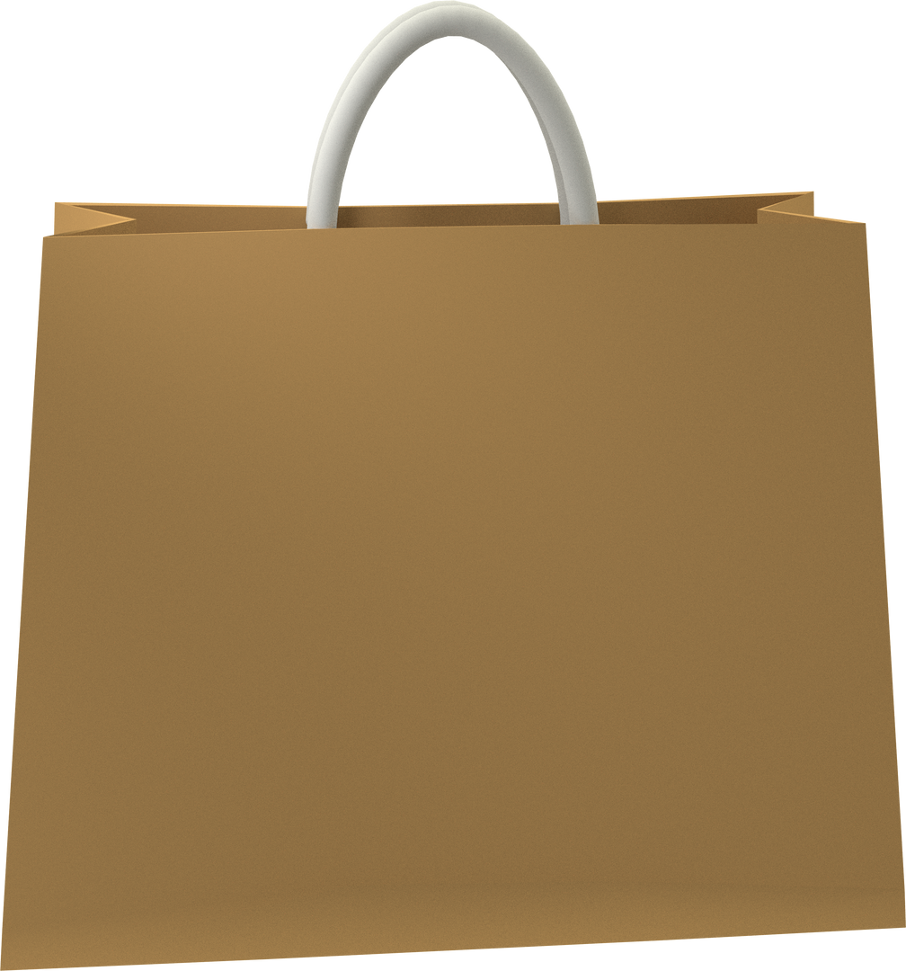 Close Up of Sleek Brown Handbag with White Handles, Transparent Background - Download Free Stock Images Pikwizard.com