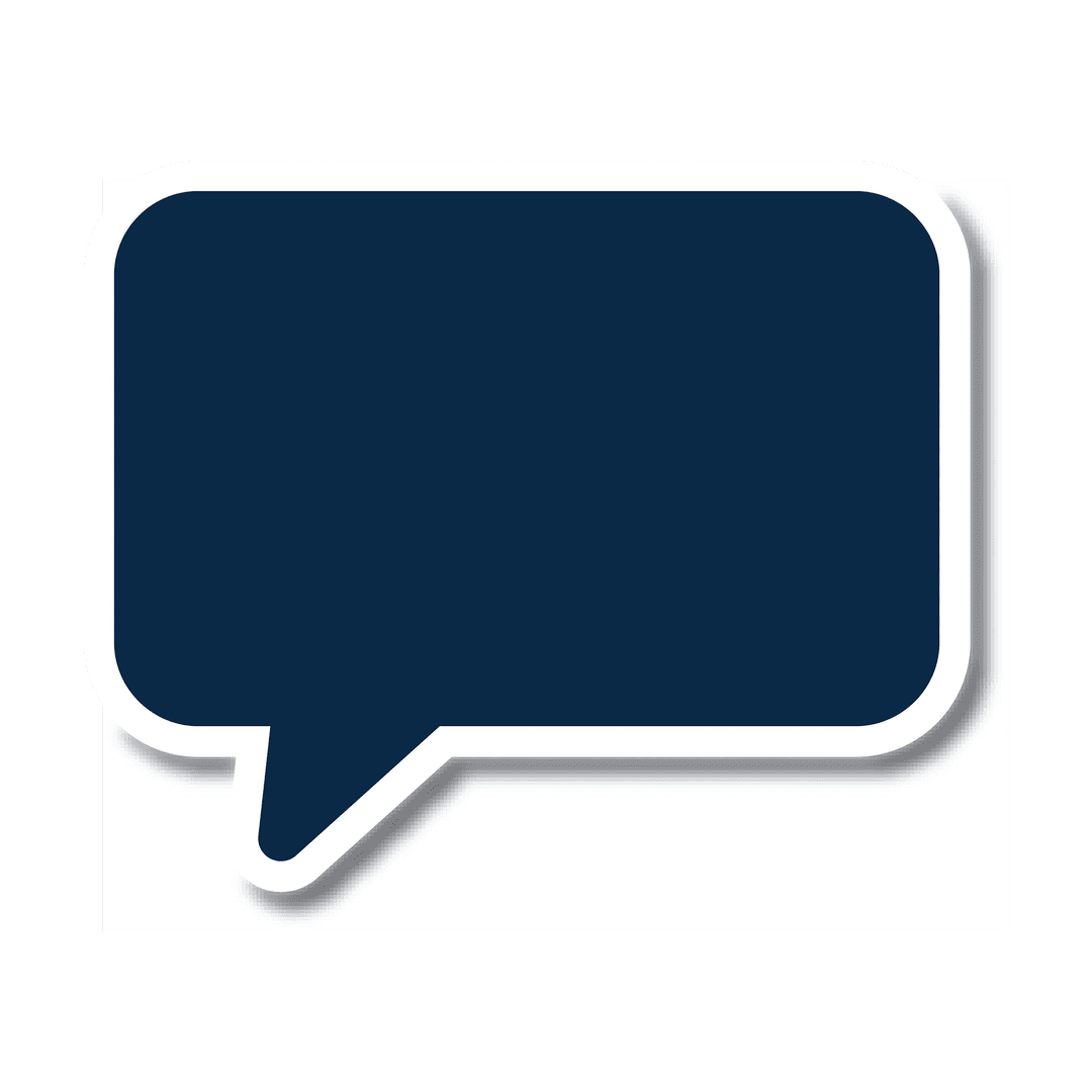 Blank Speech Bubble with Copy Space on Transparent Background