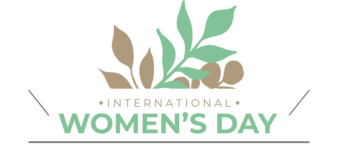Elegant International Women's Day Ribbon Emblem Transparent Design