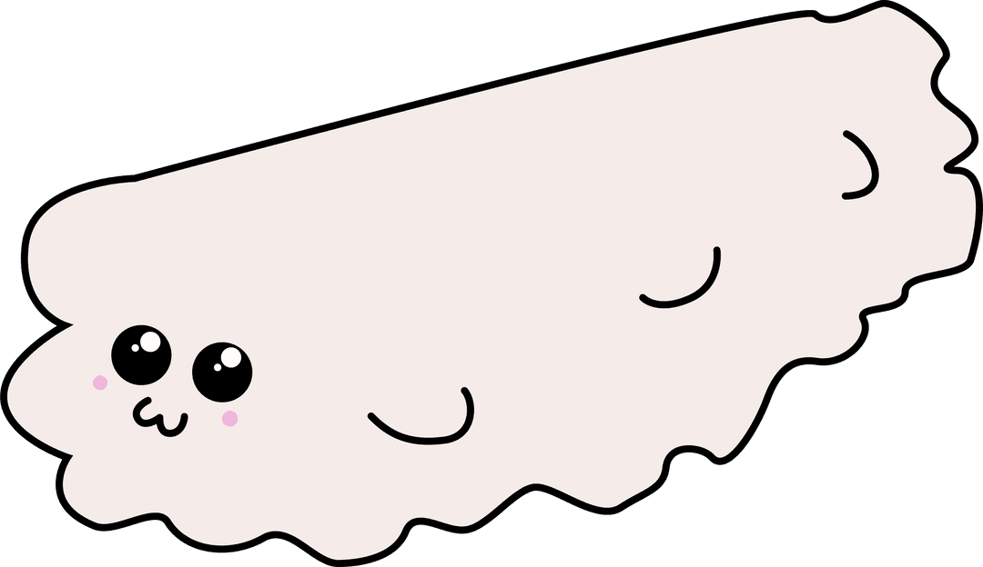 Cute Kawaii Dumpling Icon with Transparent Background