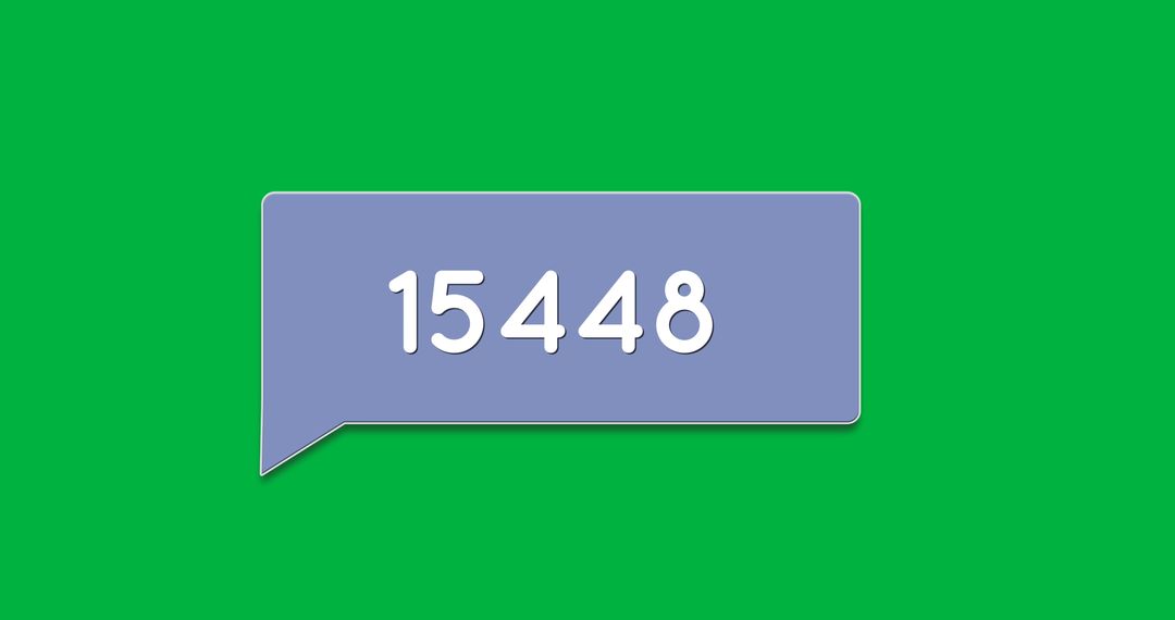 Overloaded Notifications Speech Bubble on Green Background